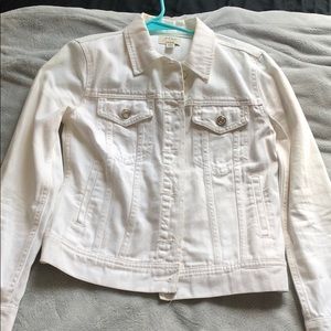 White JCrew Denim Jacket